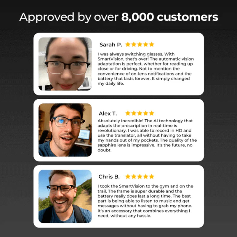 SmartVision NovaCel™ AI-Powered Adaptive Glasses