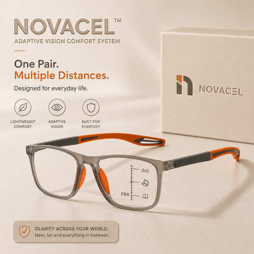 Novacel™ Adaptive Focus Glasses + Premium Gift [Dual Vision Tech]