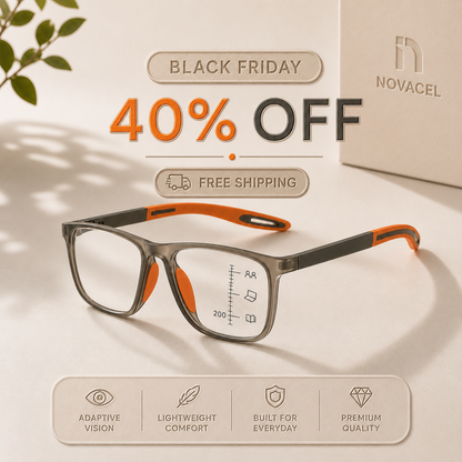 Novacel™ Adaptive Focus Glasses + Premium Gift [Dual Vision Tech]