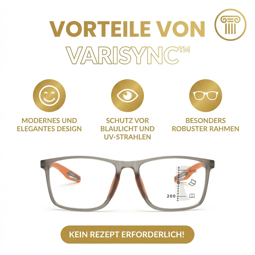 VariSync Novacel™ Adaptive Gleitsichtbrille + Gratisgeschenk (Adaptive Technologie)