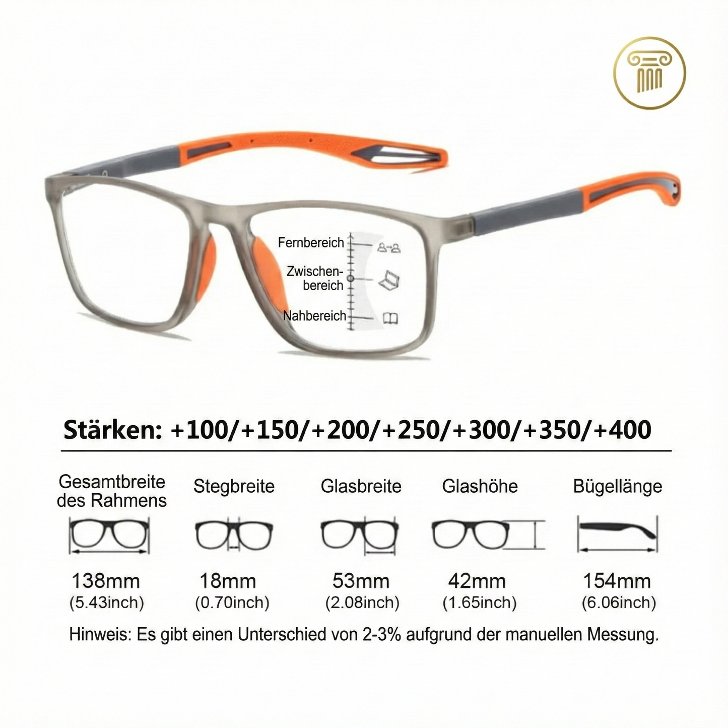VariSync Novacel™ Adaptive Gleitsichtbrille + Gratisgeschenk (Adaptive Technologie)