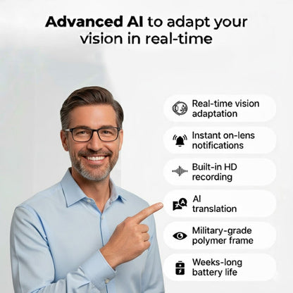 SmartVision NovaCel™ AI-Powered Adaptive Glasses
